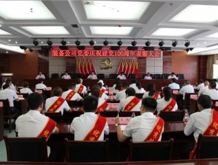 裝備公司黨委召開(kāi)慶祝建黨100周年表彰大會(huì)